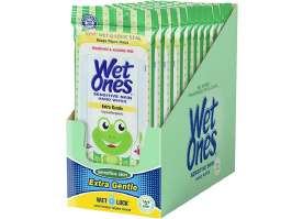 Wet Ones Sensitive Skin wipes travel pack, 20 count